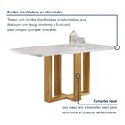 Conjunto Mesa Isadora 120cmx90cm Com 4 Cadeiras Carolina Tamp