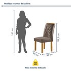 Conjunto Mesa Isadora 120cmx90cm Com 4 Cadeiras Carolina Tamp