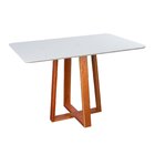 Conjunto Mesa Itália Com 4 Cadeiras Madeira Maciça E Estofada