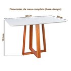 Conjunto Mesa Itália Com 4 Cadeiras Madeira Maciça E Estofada
