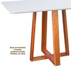 Conjunto Mesa Itália Com 4 Cadeiras Madeira Maciça, Estofada