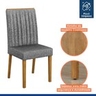 Conjunto Mesa Jade 120cm Com 4 Cadeiras Madeira Maciça Mari C