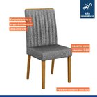 Conjunto Mesa Jade 120cm Com 4 Cadeiras Madeira Maciça Mari C