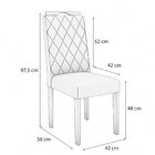 Conjunto Mesa Jade Com 4 Cadeiras 105cm X 105cm X 80cm Euca/