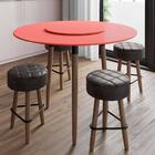 Conjunto Mesa Jantar 110 Cm 4 Banquetas Marrons Living Coral