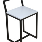 Conjunto Mesa Jantar 4 Cadeiras Compacta De Madeira Branca