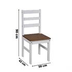 Conjunto Mesa Jantar + 4 Cadeiras Em Madeira Maciça