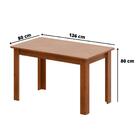 Conjunto Mesa Jantar + 6 Cadeiras Em Madeira Maciça Letícia