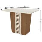 Conjunto Mesa Jantar Mdf 110x84 Cm 4 Cadeiras 110312 Celmo
