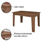 Conjunto Mesa Jantar Mdf 135x90 Cm 6 Cadeiras 1101914 Celmo