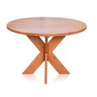 Conjunto Mesa Jantar Redonda 4 Cadeiras 1,20m Country