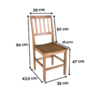 Conjunto Mesa Jantar Ripada 1,60m 6 Cadeiras Confort