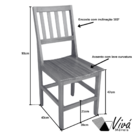 Conjunto Mesa Jantar Ripada 1,60m 6 Cadeiras Confort Imbuia