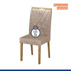 Conjunto Mesa Julia Com Vidro Com 6 Cadeiras Madeira Maciça L