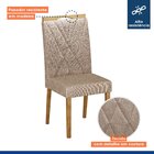 Conjunto Mesa Julia Com Vidro Com 6 Cadeiras Madeira Maciça L