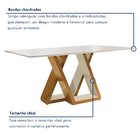 Conjunto Mesa Laguna Tampo Slim Vidro Plus 6 Cadeiras Laguna