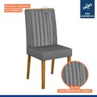 Conjunto Mesa Larissa 160cm Com 6 Cadeiras Mari Cinamomo/off