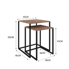 Conjunto Mesa Lateral Aura Fabone