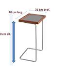 Conjunto Mesa Lateral De Canto  Aparador E Suporte Braço Sofá