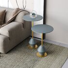 Conjunto Mesa Lateral De Canto Asti 65x40x40cm Cristal