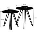 Conjunto Mesa Lateral De Canto Jade Preta