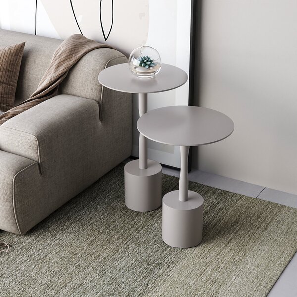 Conjunto Mesa Lateral De Canto Parma 65cm X 40cm X 40cm Fendy