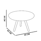 Conjunto Mesa Lateral E Mesa De Centro Preto B04 - D'rossi