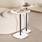 Conjunto Mesa Lateral Florença Alta E Baixa - Lf 049 Branco/p