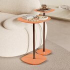 Conjunto Mesa Lateral Florença Alta E Baixa - Lf 049 Coral/ca
