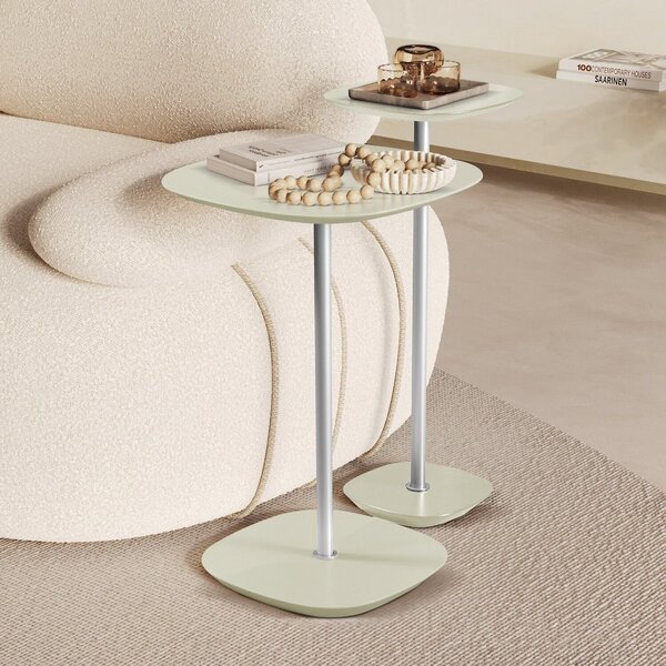 Conjunto Mesa Lateral Florença Alta E Baixa - Lf 049 Off Whit