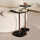 Conjunto Mesa Lateral Florença Alta E Baixa - Lf 049 Preto/ca