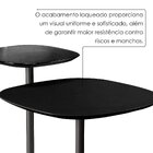 Conjunto Mesa Lateral Florença Alta E Baixa - Lf 049 Preto/pr