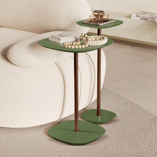 Conjunto Mesa Lateral Florença Alta E Baixa - Lf 049 Verde/ca