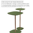 Conjunto Mesa Lateral Florença Alta E Baixa - Lf 049 Verde/ca