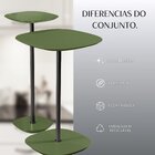 Conjunto Mesa Lateral Florença Alta E Baixa - Lf 049 Verde/pr