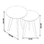 Conjunto Mesa Lateral Redonda Polly Nature G29 - Gran Belo