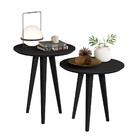 Conjunto Mesa Lateral Tesla Preto – Mérito Movelaria