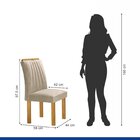 Conjunto Mesa Laura 90cm Com 4 Cadeiras Arizona Tampo Milão P