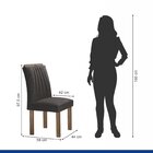 Conjunto Mesa Laura 90cm Com 4 Cadeiras Arizona Tampo Milão P