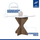 Conjunto Mesa Laura 90cm Com 4 Cadeiras Arizona Tampo Milão P