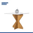 Conjunto Mesa Laura 90cm Com 4 Cadeiras Arizona Tampo Milão P