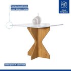 Conjunto Mesa Laura 90cm Com 4 Cadeiras Canela Tampo Milão Pl