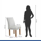 Conjunto Mesa Laura 90cm Com 4 Cadeiras Canela Tampo Milão Pl