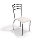Conjunto Mesa Loire 4 Cadeiras Portugal Cromado/branco/freijo