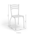 Conjunto Mesa Loire 4 Cadeiras Portugal Cromado/capuccino