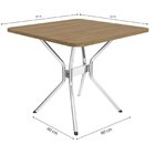 Conjunto Mesa Loire 4 Cadeiras Portugal Cromado/preto