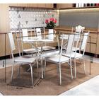 Conjunto Mesa Loire De Vidro E 6 Cadeiras Lisboa Kappesberg C