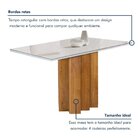 Conjunto Mesa Lorena 120cmx80cm Com 4 Cadeiras Carolina Tampo