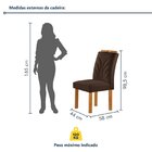 Conjunto Mesa Lorena 120cmx80cm Com 4 Cadeiras Carolina Tampo