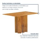 Conjunto Mesa Lorena 120cmx80cm Com 4 Cadeiras Celeste Tampo